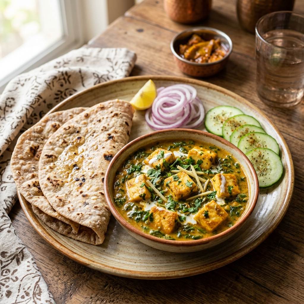 Methi Paneer Thali